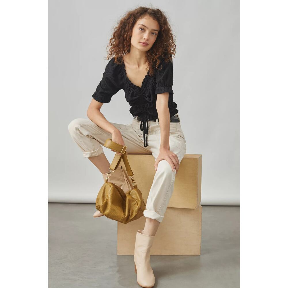 Pilcro Puff-Sleeved Top M - Picture 5 of 7